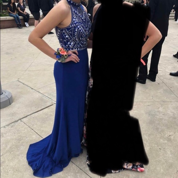 Royal Blue Prom Dress - Picture 6 of 8